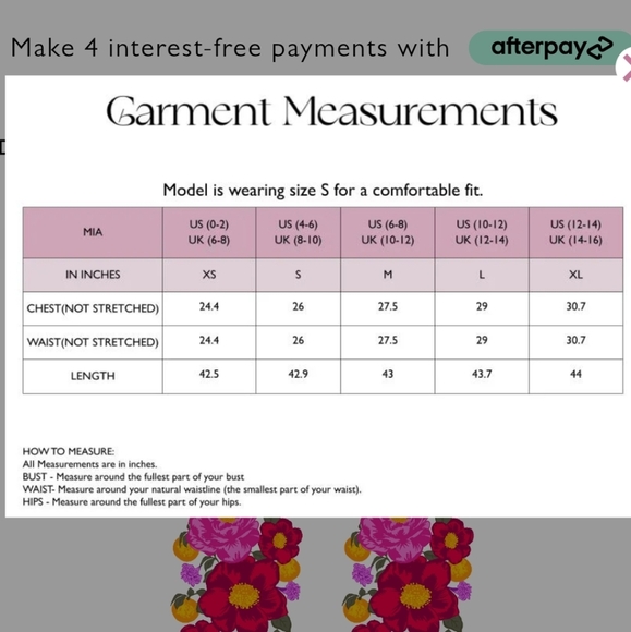 Beyond by Vera Maxi Pink Floral Dress Mia Villa Rose Small 100% Cotton - Picture 5 of 10